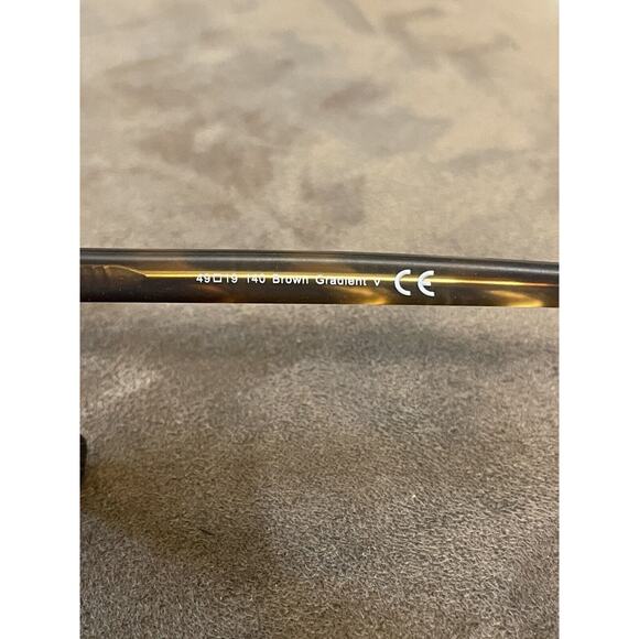 Roebuck & Co. R4 2006 49-19-140 Brown Gradient Full Rim Eyeglasses Frame Only - Picture 5 of 8